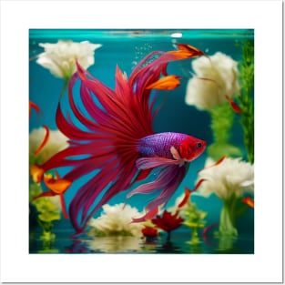 Betta fish Posters and Art